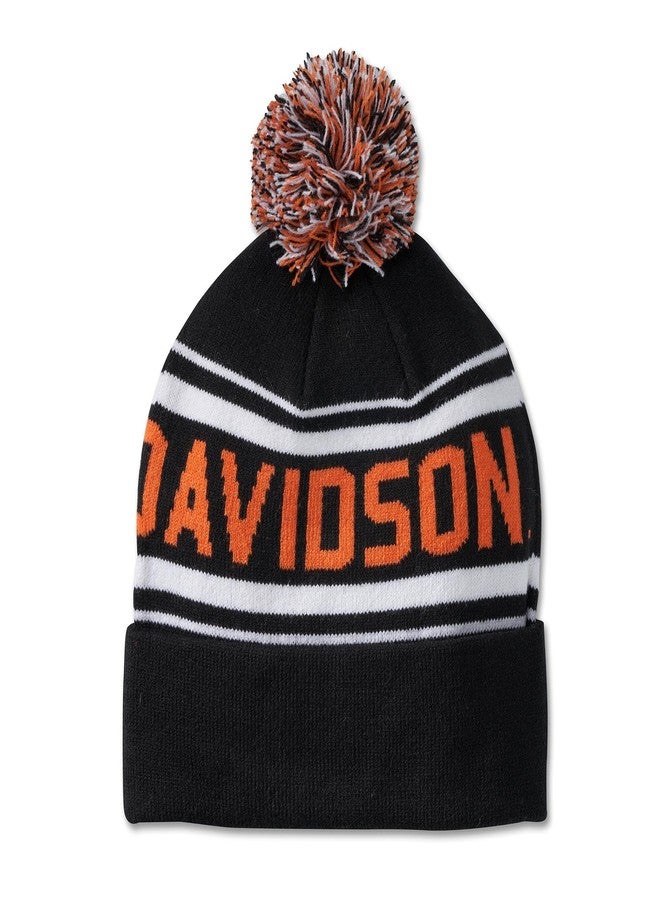 Harley-Davidson Combustion Pom Beanie, Black - 97656-24VM